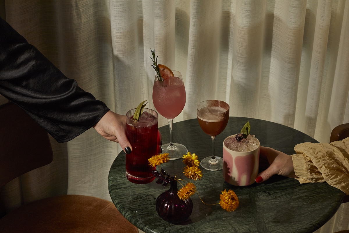 Drinks at Yasmin Rooftop Bar, 1 Warwick Soho