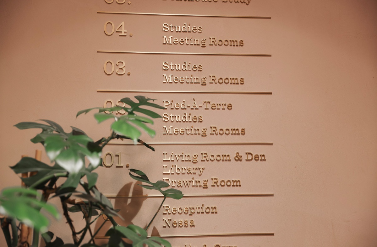 Sign at 1 Warwick Members House, Maslow's