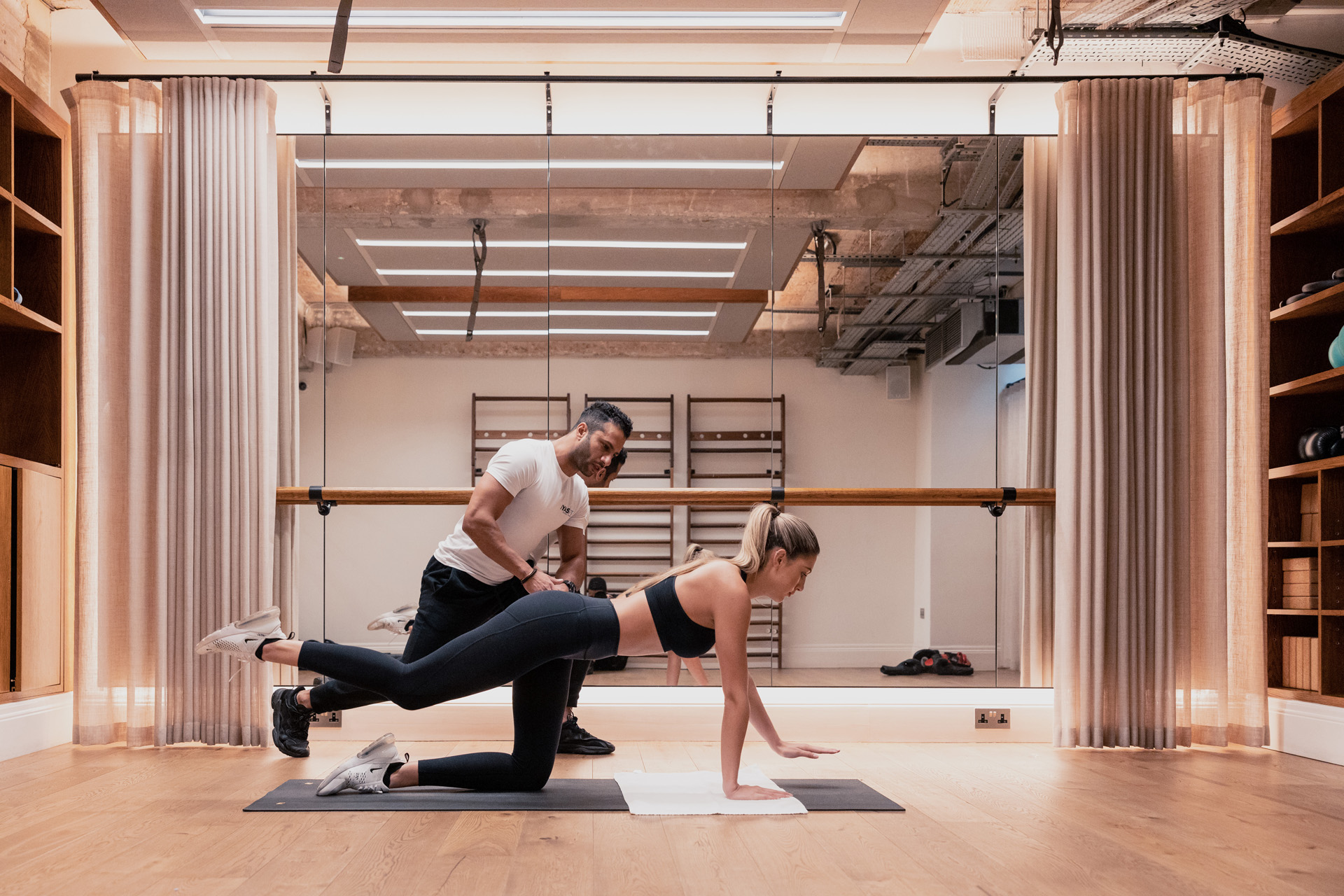 Fitness Class, Studio at Mortimer House Members Club with Gym, Fitzrovia, London