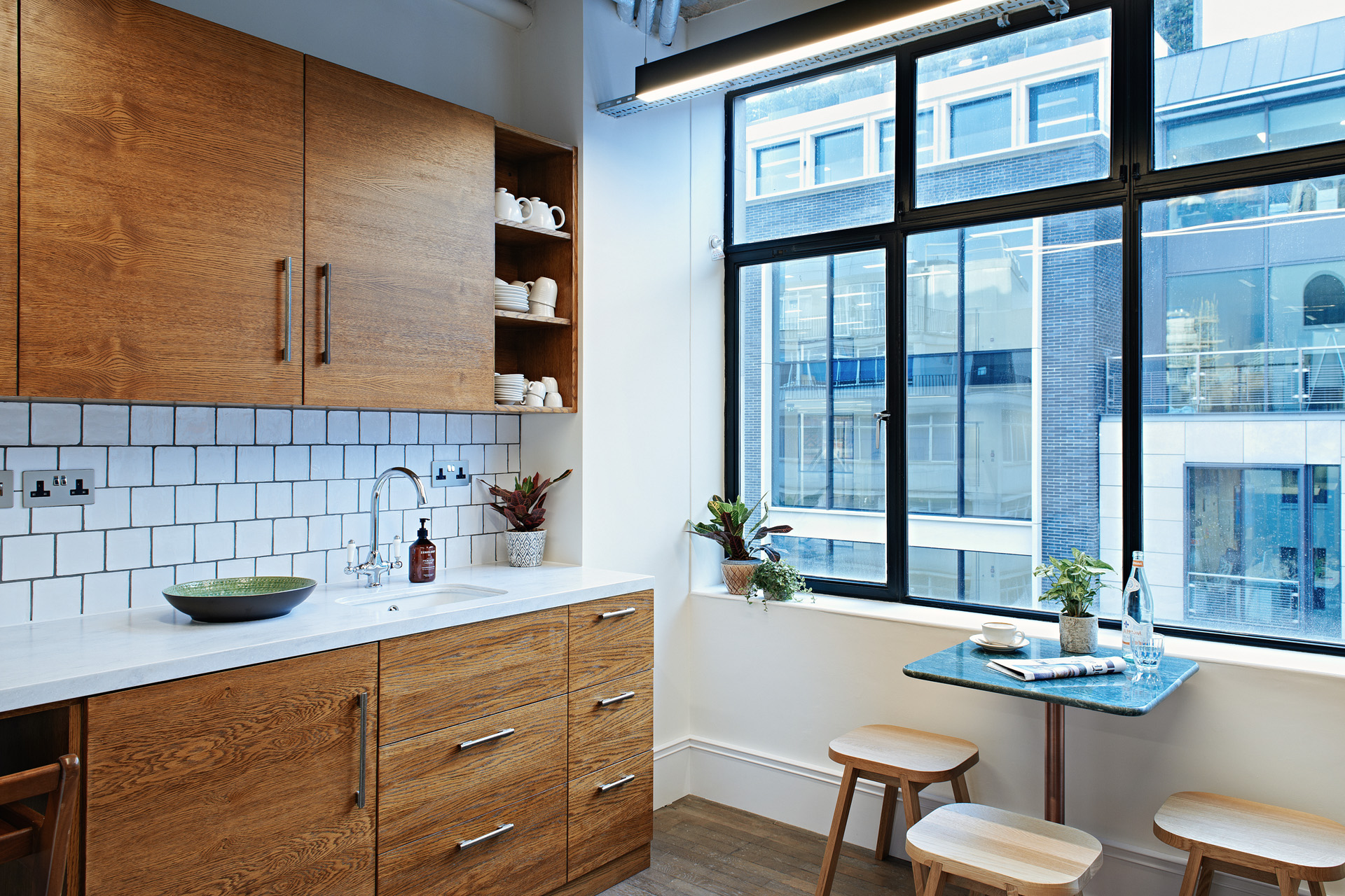 Kitchenette at Mortimer House by Maslows | Luxury London Coworking