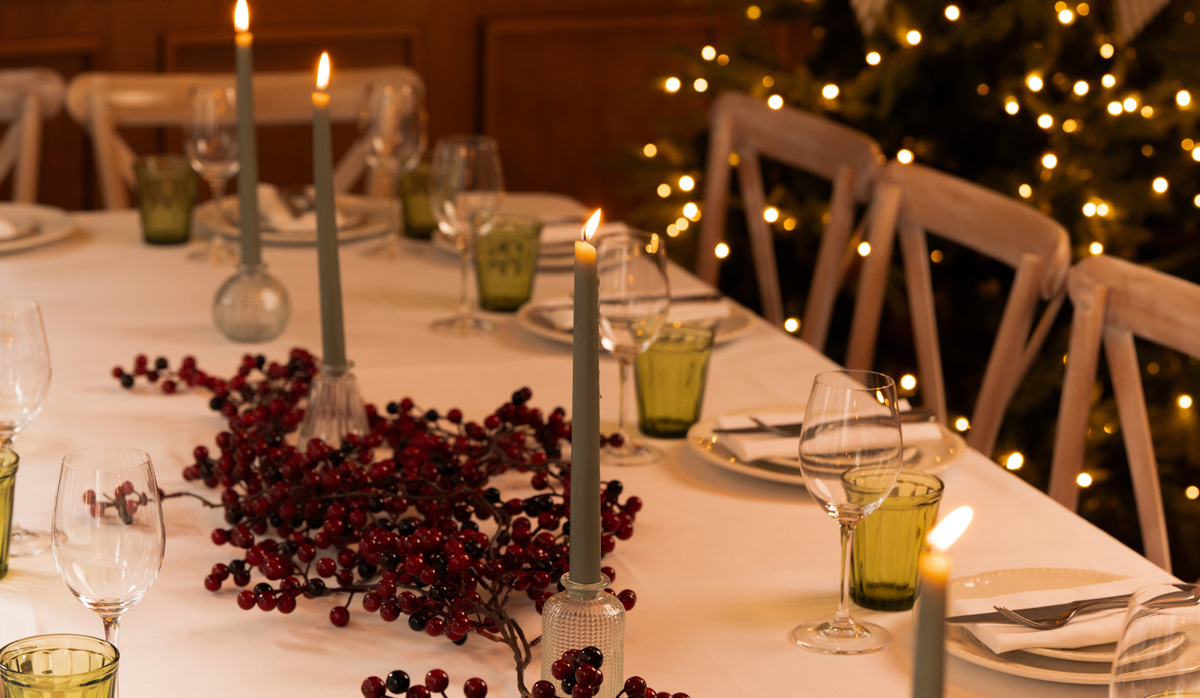 Christmas Dining, Drawing Room at 1 Warwick Soho Members House