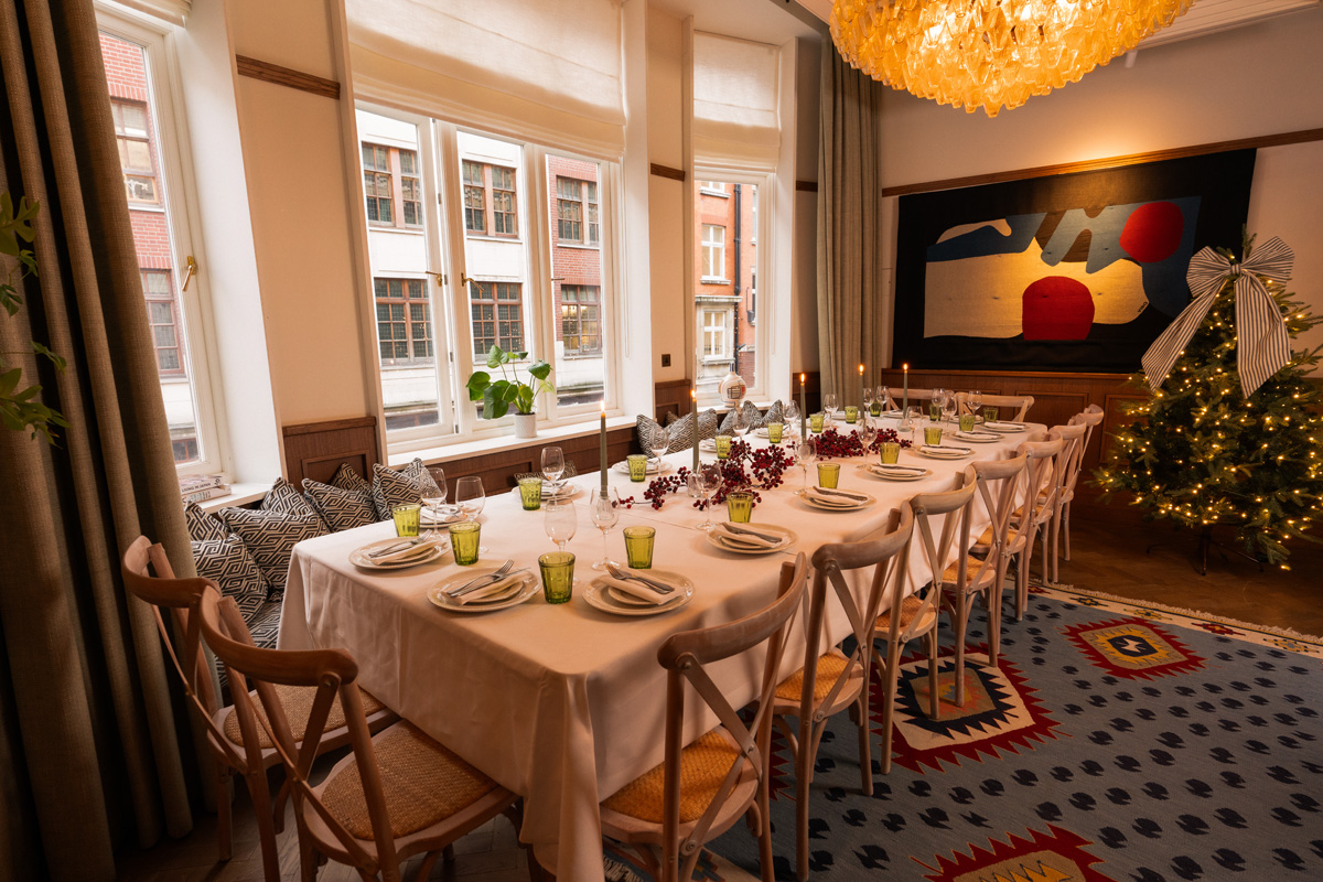 The Drawing Room Private Dining at 1 Warwick, Soho, Maslow's London
