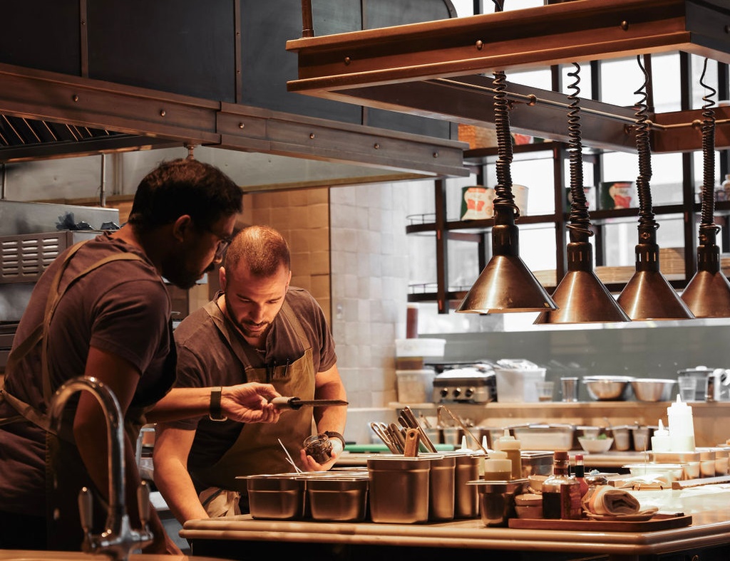 Chefs Cooking at Mortimer House Kitchen