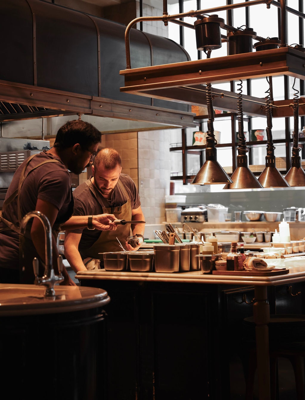 Chefs Cooking at Mortimer House Kitchen