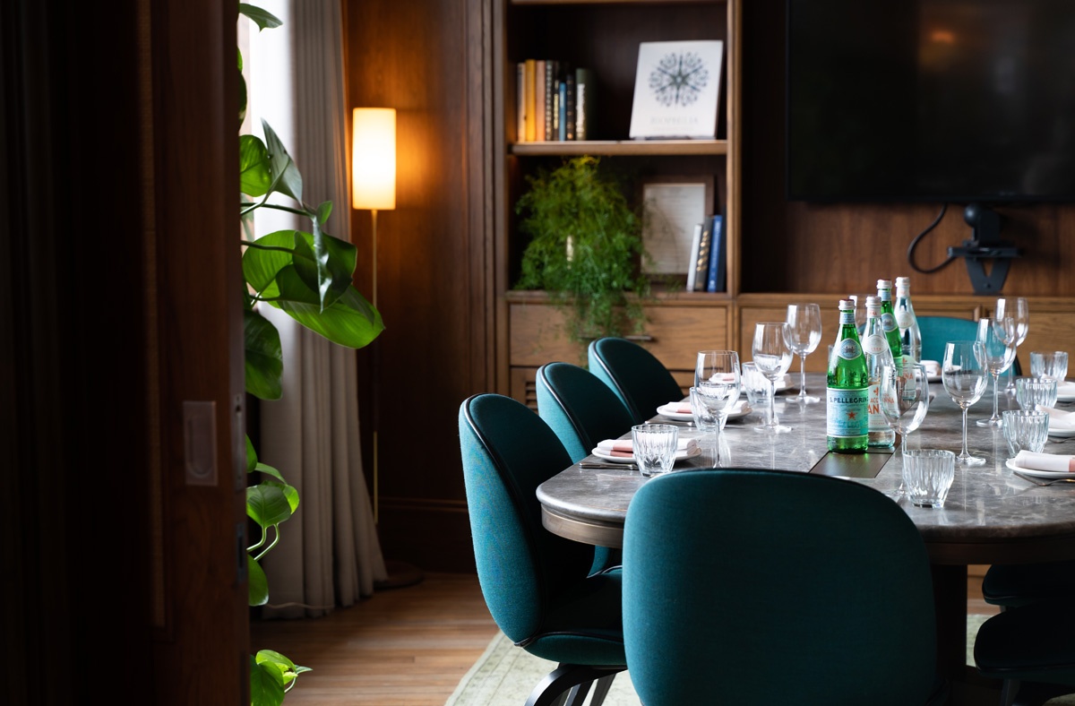 Private Dining Room at Mortimer House by Maslows, Members Club Fitzrovia London