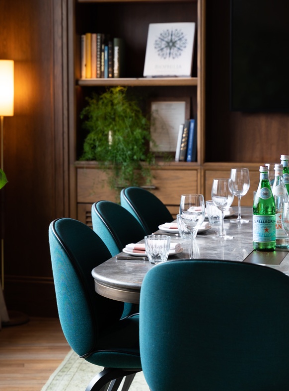Private Dining Room at Mortimer House by Maslows, Members Club Fitzrovia London