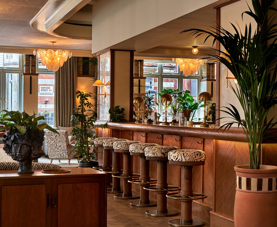 Living Room Bar at 1 Warwick, Soho Members House and Workspace in London