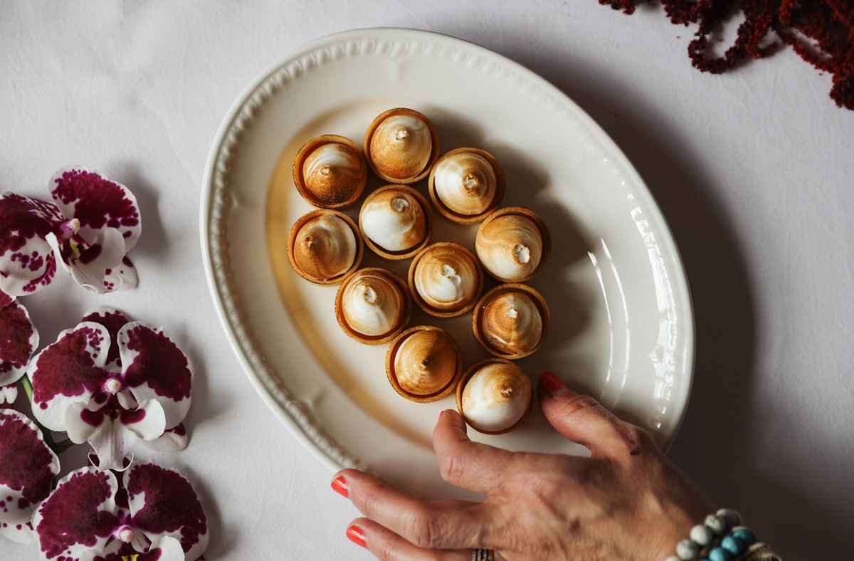 Lemon Meringe Tart Mortimer House Kitchen, Maslow's Fitzrovia London Event Venue