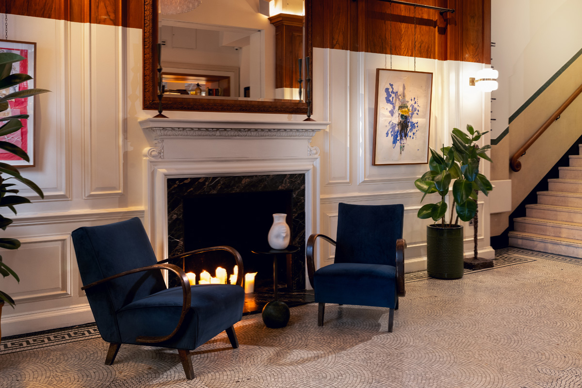 Reception Area at Mortimer House by Maslows, Members Club and Workspace Fitzrovia
