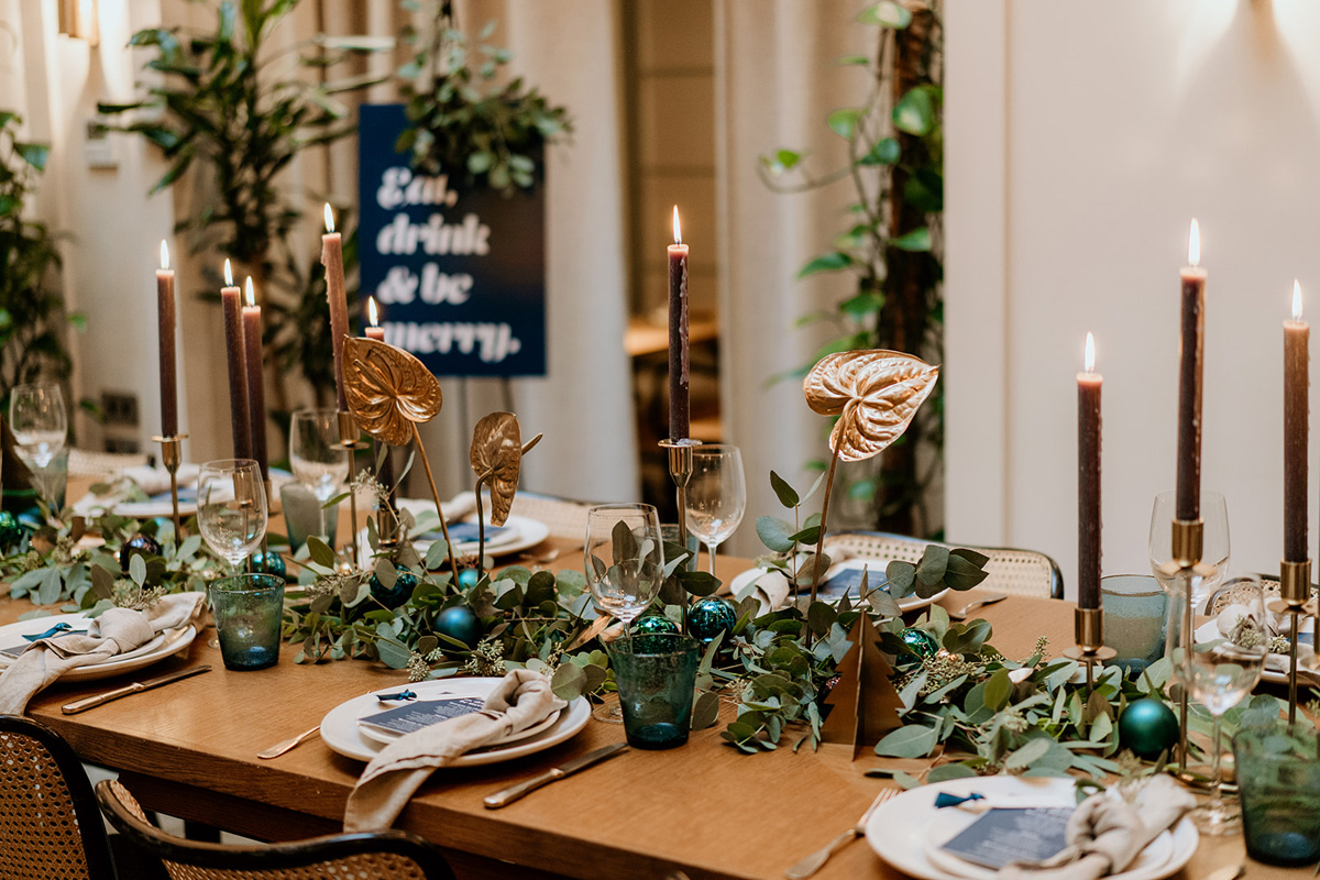 Christmas Dining, Conservatory at Mortimer House Fitzrovia Members House