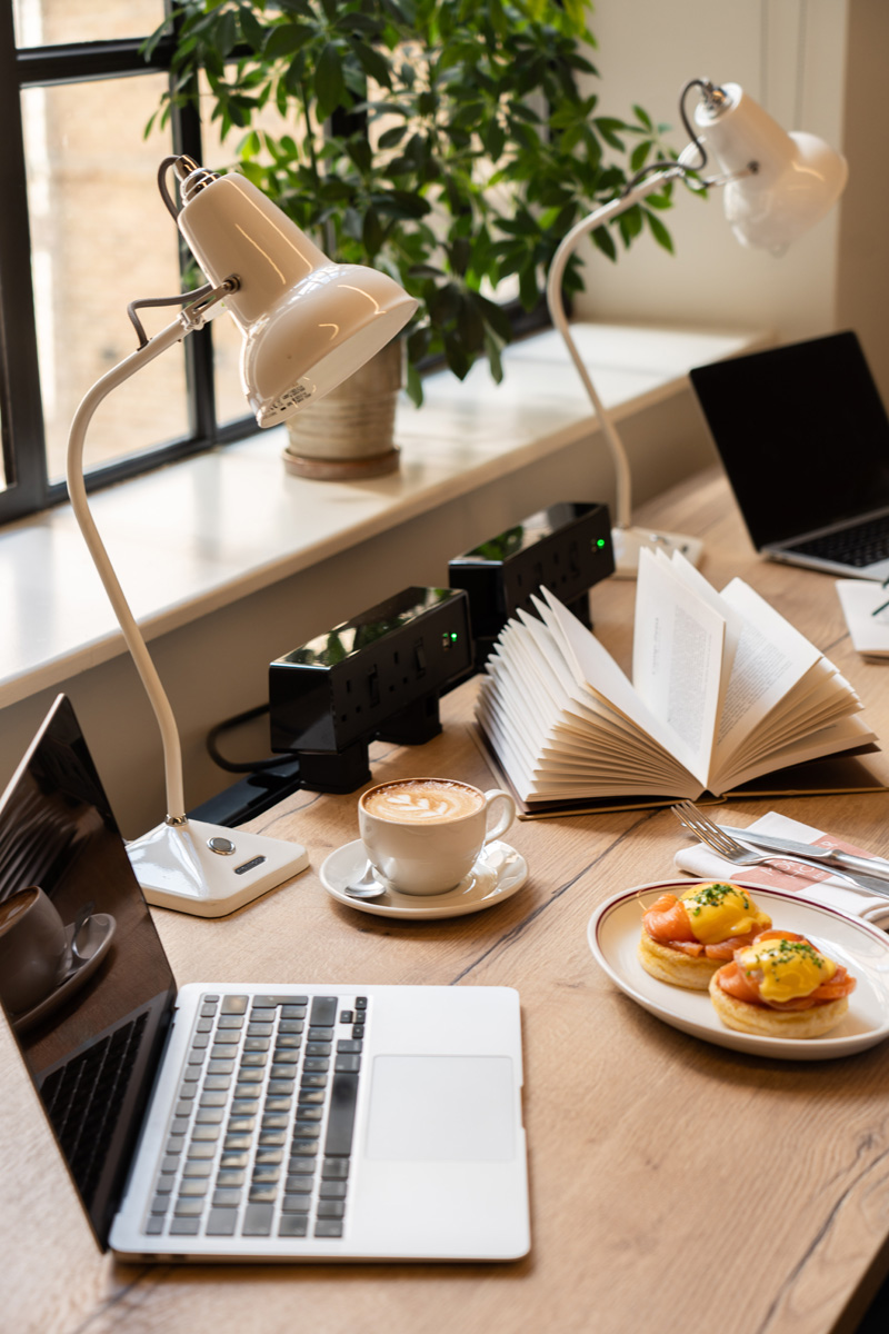 Laptop - 8 Person Private Office at Mortimer House Fitzrovia, Members House & Workspace