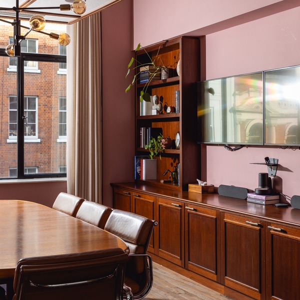 Boardroom 2 Meeting Room Setup at Mortimer House by Maslows, Members Club Fitzrovia London