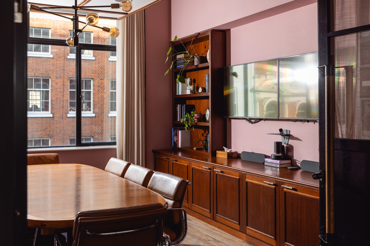 Boardroom 2 Meeting Room Setup at Mortimer House by Maslows, Members Club Fitzrovia London
