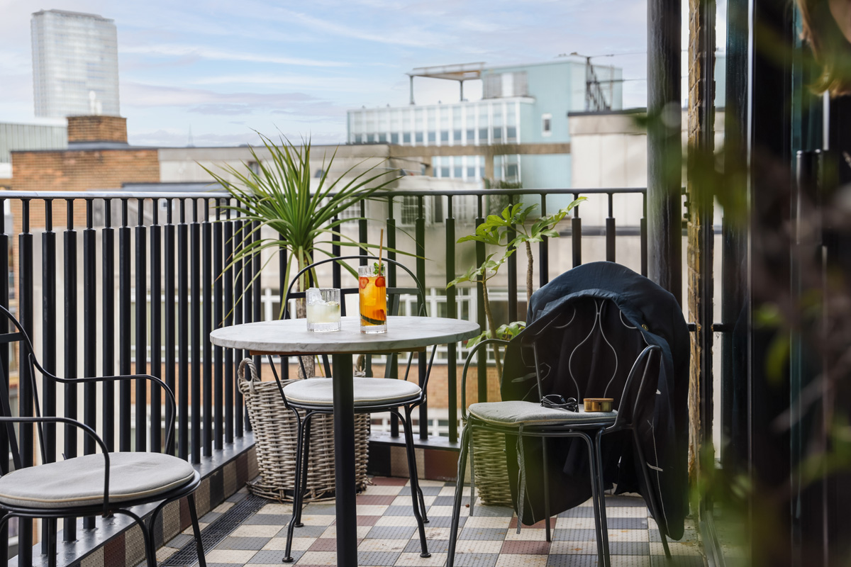 Terrace at Loft & Gallery, Mortimer House Event Space Fitzrovia
