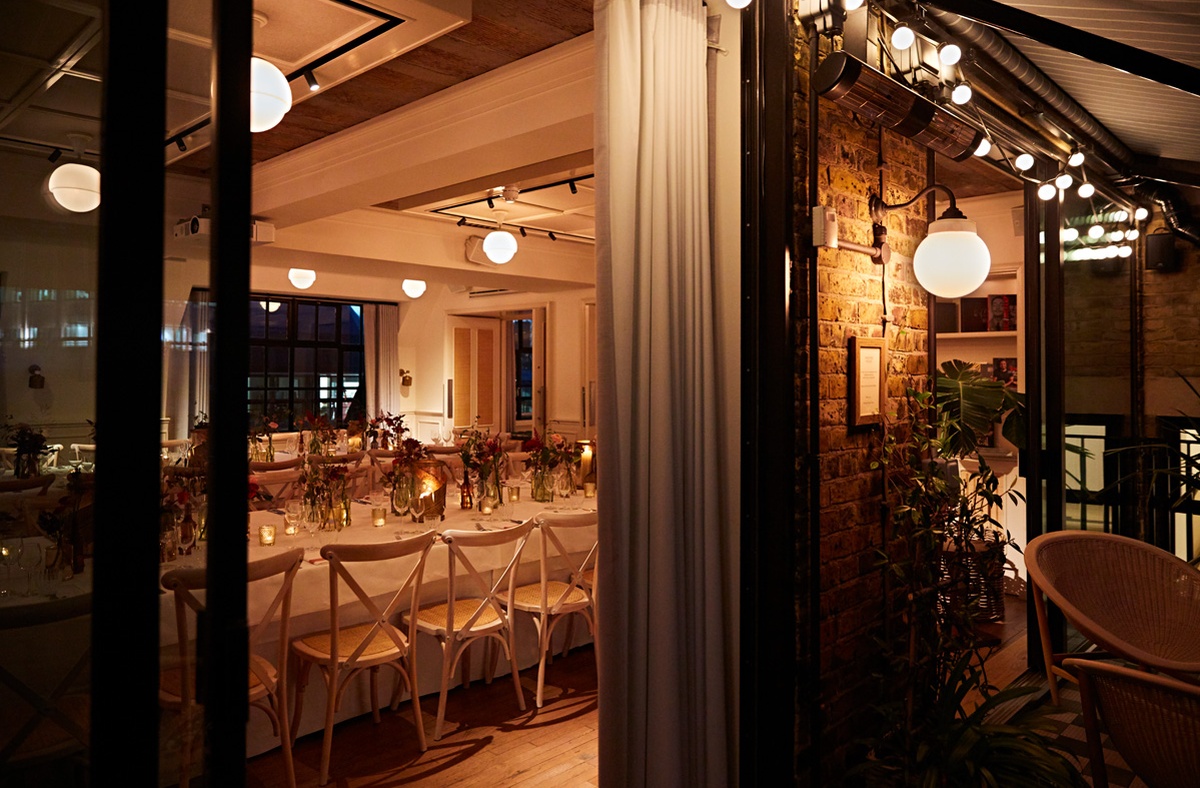 Evening Private Dining at Loft & Gallery, Mortimer House Event Space Fitzrovia