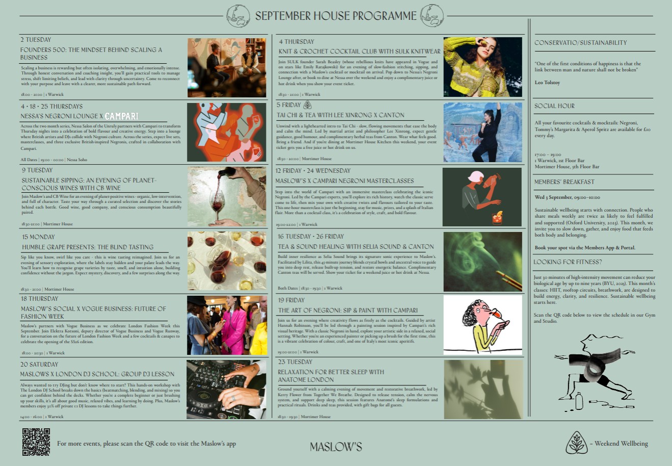 Maslow's September House Programme