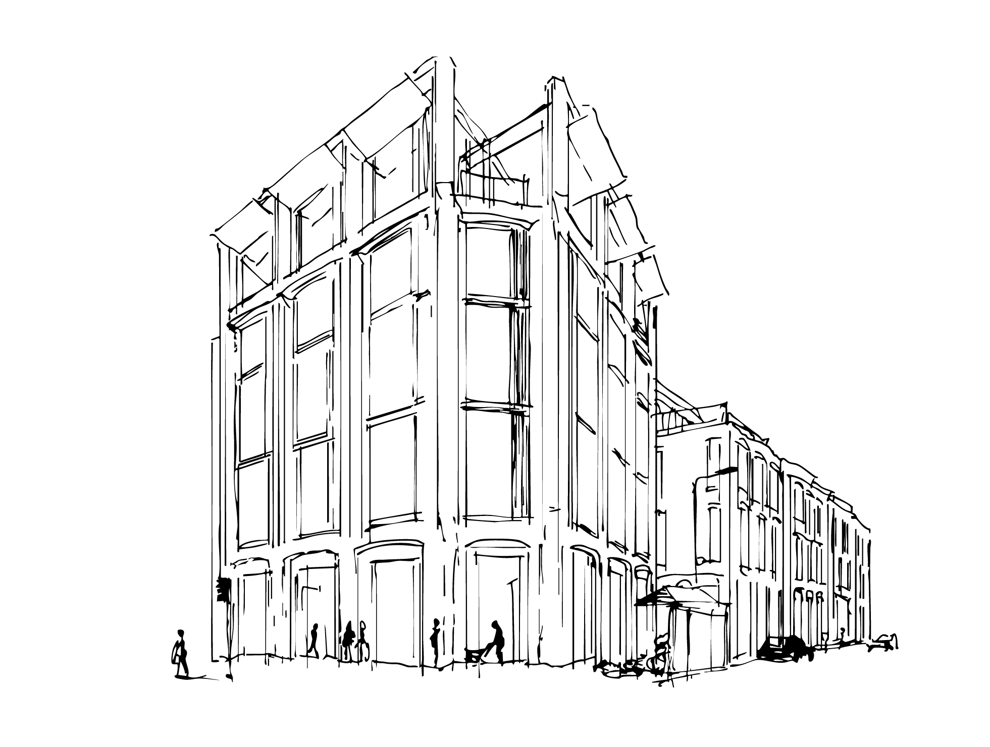 Maslow's Kensington Exterior Illustration by Mehrai Design