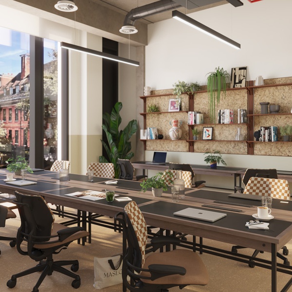 Maslows Kensington Study CGI by Mehrai Design