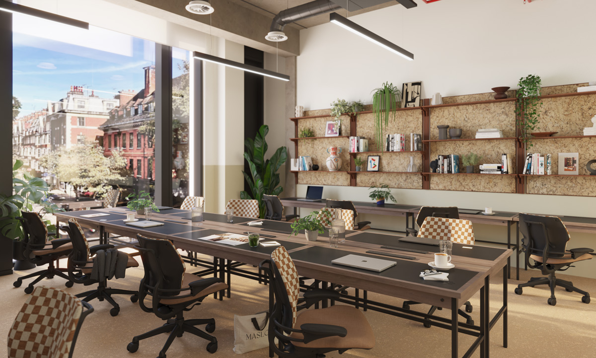 Maslows Kensington Study CGI by Mehrai Design