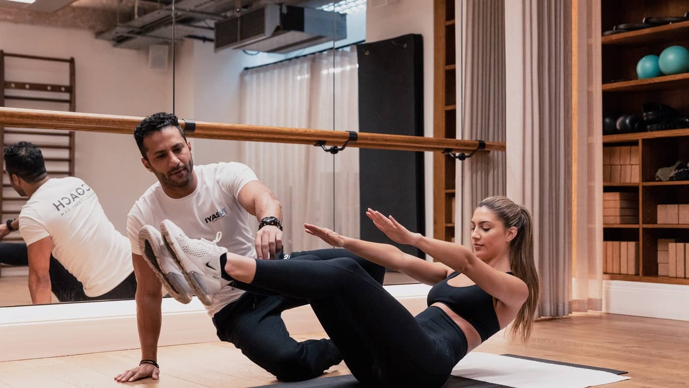 Personal Training Session in Fitness Studio at Maslow's Members House