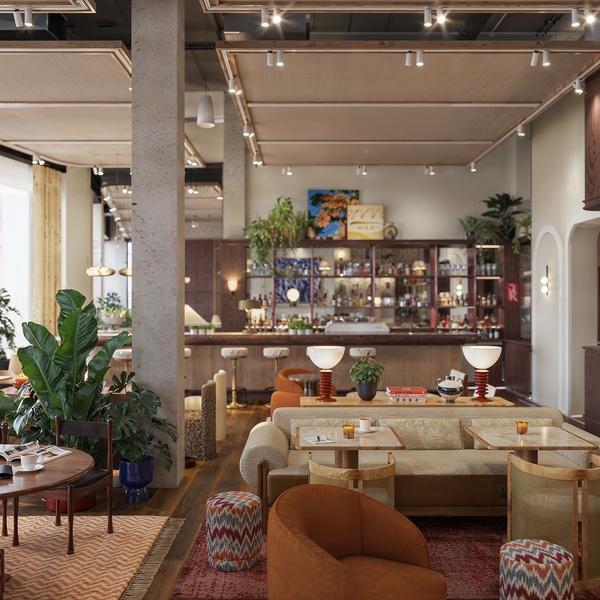 Maslow's Kensington Living Room Cafe - CGI by Mehrai Design
