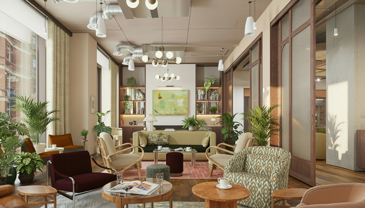 The Den, Members' Lounge at Maslow's Kensington