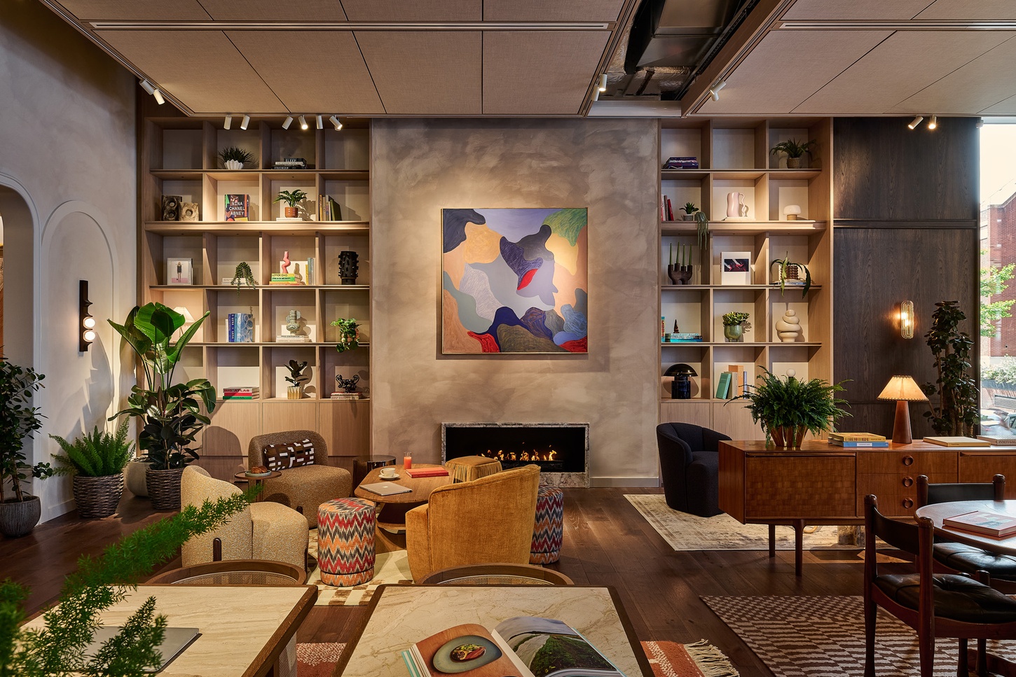 Gallery Workspace Lounge at Maslow's Kensington Members House