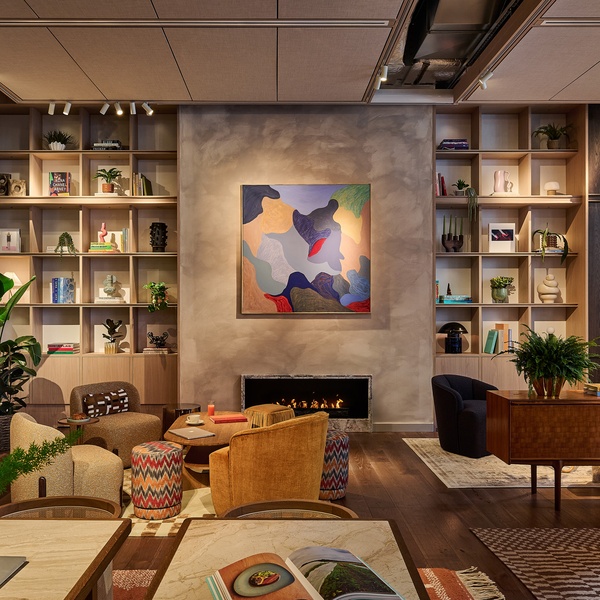 Gallery Workspace Lounge at Maslow's Kensington Members House