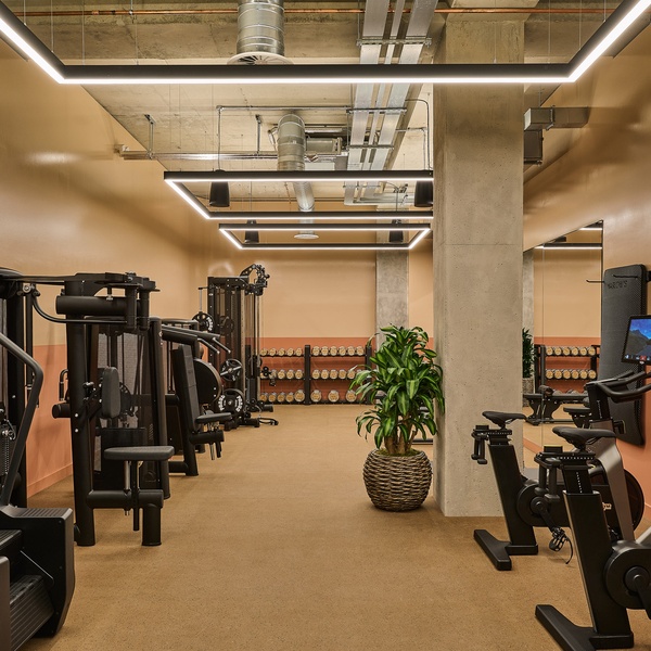 Gym at Maslow's Kensington Members House London